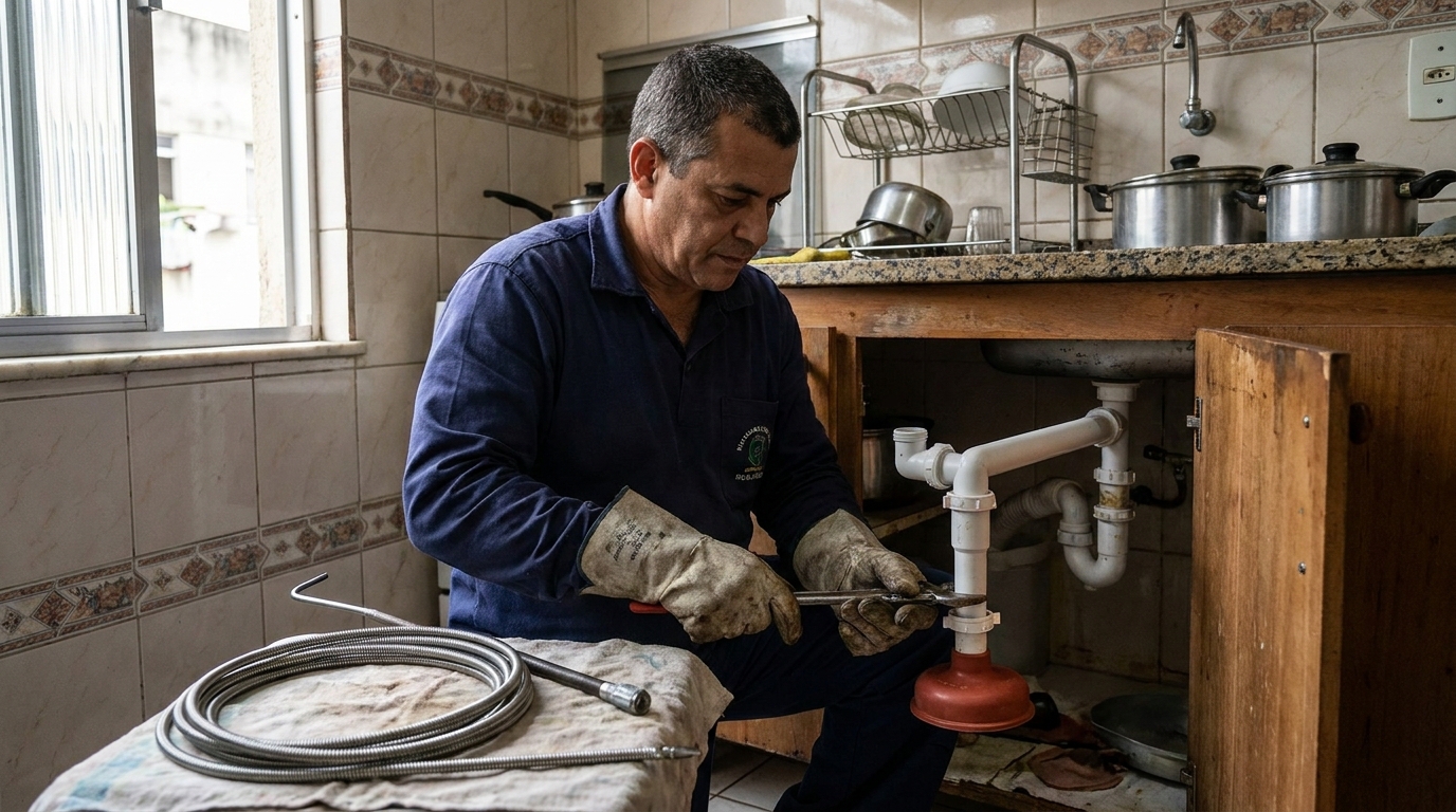 Desobstrução de Sifão em Natal‑RN